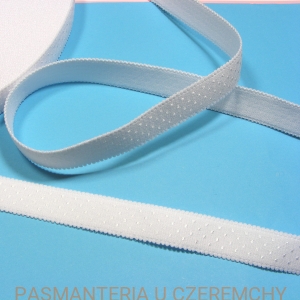 guma ramiączkowa 18 mm biała - opakowanie 25 m