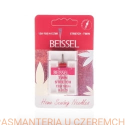 igła BEISSEL podwójna typu stretch H-S/SES /do dzianin/ rozm.75/2,5