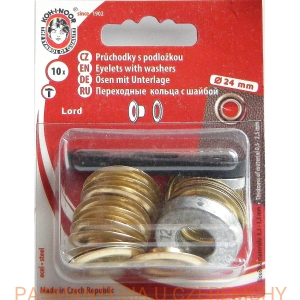 oczka 12 mm złote Lord Koh-I-Noor /nity oczkowe /