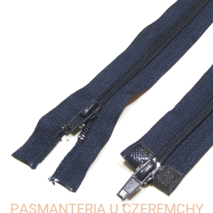 zamek 180 cm granatowy rozdzielczy dwusuwakowy spirala 5 