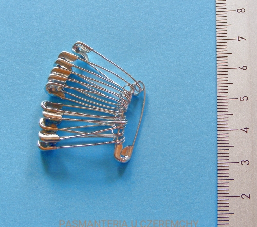 agrafki niklowane 20 mm - kpl. 12 szt.