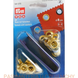 oczka - nity oczkowe 8 mm złote PRYM 541 375 