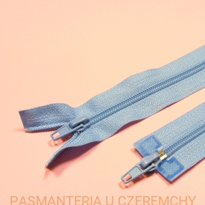 zamek 160 cm niebieski rozdzielczy dwusuwakowy spirala 5