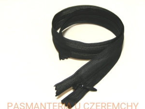zamek 25 cm czarny kryty 