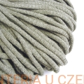 sznurek odzieżowy bawełniany 5 mm ciemnoszary /szary/ - motek 50 mb