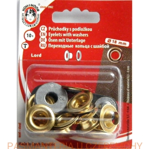 oczka 8 mm złote Lord Koh-I-Noor /nity oczkowe/