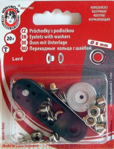oczka 4 mm srebrne Lord - Koh-I-Noor /nity oczkowe/