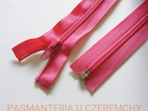 zamek 40 cm nasycony róż rozdzielczy plastikowy spirala rozm. 5 /różowy, amarantowy/